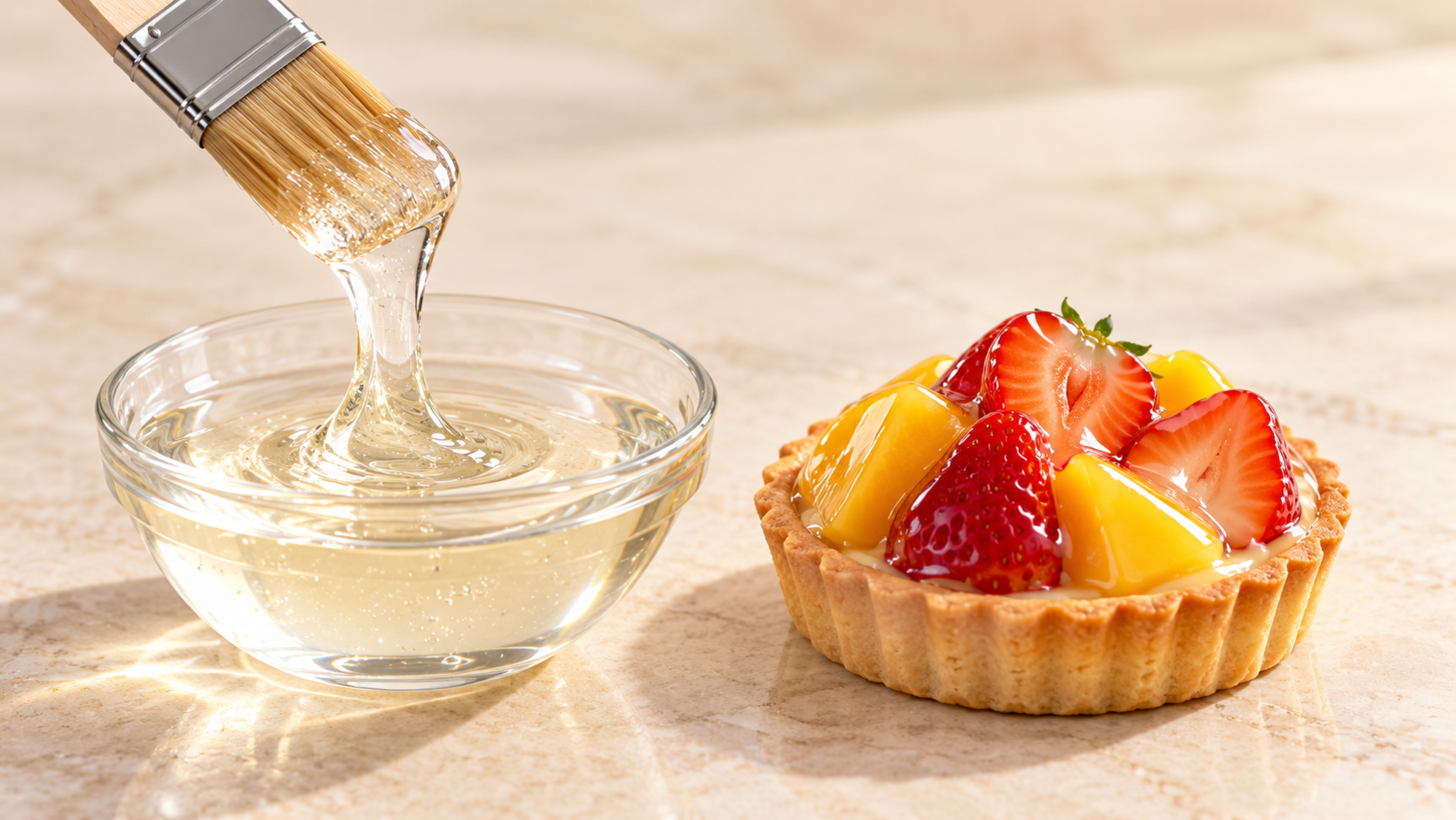Hot Glaze for commercial food production